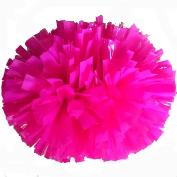 Rožinė cheerleaders pompoms (2pieces/lot), 40CM Cheers pompon su vidurio plastikinė rankena Spalva gali nemokamai derinys