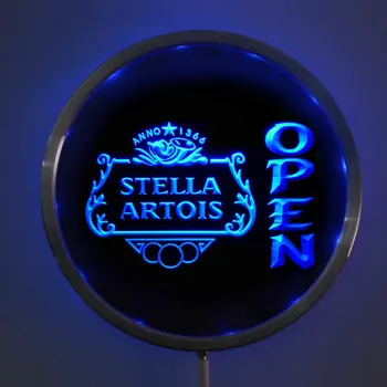 Rs-0040 Stella vvg artois ATIDARYTI LED Neon Apvalus Ženklai 25cm/ 10 Colių - Baras Pasirašyti su RGB Multi-Color Nuotolinio Belaidžio Valdymo Funkcija