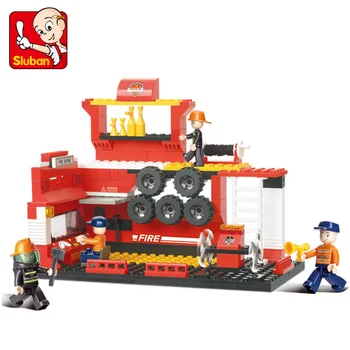 S Modelis Suderinamas su Lego B0222 409pcs Priešgaisrinės Pagalbos Brigada Modelių Kūrimo Rinkiniai Blokai Žaislai Hobis, Pomėgiai Berniukų, Mergaičių