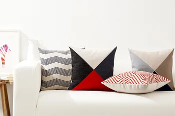 Skandinavijos modernus minimalistinio nukentėjo spalvos, geometriniai skalbiniai, pagalvės dangtelis namas audinys minkštas apranga sofos pagalvėlių apvalkalus, pagalvių užvalkalai