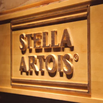 Stella vvg artois Alaus 3D Medinis Ženklas