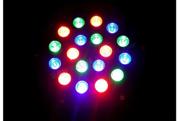 Tinhofire Nuotolinio Valdymo 18W 18 LED Scenos Šviesos Didelės Galios Par RGB Šviesos DMX512 Master Slave LED Butas DJ Controller Diskotekos KTV