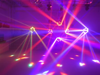 TIPTOP Naujas TP-L1026 9x10W RGBW Cree Led Judančios Galvos Voras Šviesos Ultimate Sukimosi Disco/Club Super Šviesos Poveikis 9 Galvos Paukštis LED