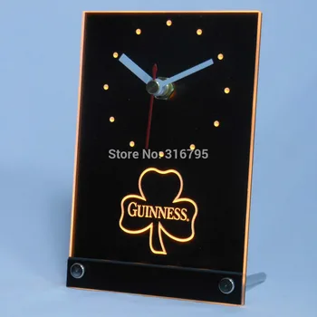 Tnc0004 Gineso Shamrock 3D LED Lentelės, Stalo Laikrodis