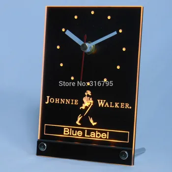 Tnc0116 Johnnie Walker Blue Label 3D LED Lentelės, Stalo Laikrodis