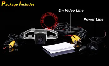 Toyota Camry Automobilių galinio vaizdo Kamera atgal į viršų atvirkštinio GPS radijo NTSC, PAL(Pasirenkama) vandeniui 170 kampas