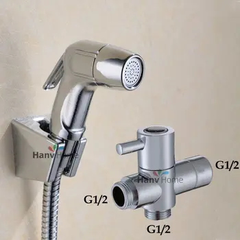 Tualeto Vonios kambarys ABS Nešiojamą Vystyklų Purkštuvas Dušo Komplektas Shattaf Bidė Purkštuvas Dušą kit+G1/2, T-adapteris+ žarna + atrama