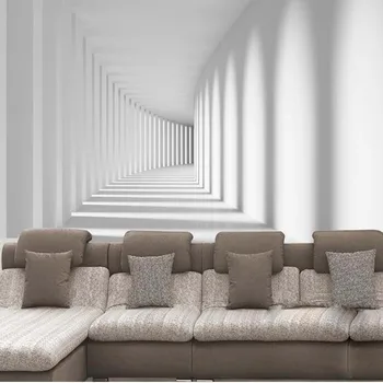Vartotojo Baltos spalvos ištrauka koridoriaus foto tapetai gyvenamasis kambarys sofos erdvės išplėtimas asmenybės sienos tapetai, freskos, tapyba
