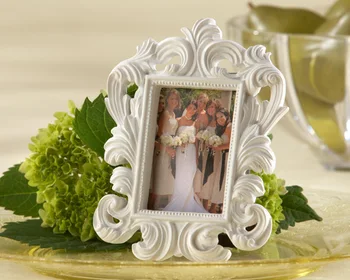 Vestuvių naudai ir giftaways--Valentino Diena didmeninė Balta Baroko Elegantiškas Vietą, Kortelės Turėtojas Foto Rėmelis 80pcs/daug