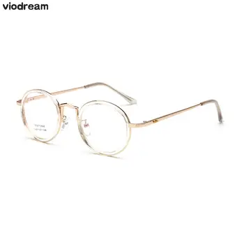 Viodream Super Light Tr90 Retro Round Metal Glasses Frame Unisex Optical Glasses Prescription Eyewear Frames Oculos De Grau
