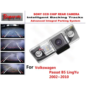 Volkswagen Passat B5 LingYu 2002~2010 CCD Automobilių Atsarginės automobilių Stovėjimo aikštelė Kamera Protingas Dainos Dinaminis Orientavimo Galinio vaizdo Kamera