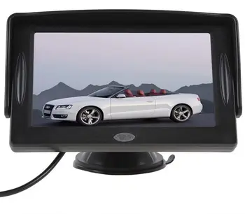 XYCING 4.3 colių TFT Spalvotas LCD Ekranas, Automobilių Stebėti, automobilių Stovėjimo aikštelė Galinio vaizdo Ekranas 2 AV įvestis