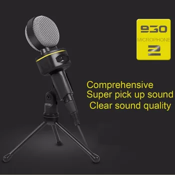 Yanmai SF-930 Profesinės Kondensatoriaus Garso Įrašymas Mikrofonas su Trikojis Laikiklis, Kabelio Ilgis: 2,0 m