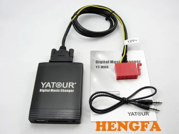 Yatour YT-M06 Automobilių Skaitmeninės Muzikos CD Keitiklis USB MP3 AUX adapteris, Skirtas VW Gamma 4 Galvos Vienetas 10-Pin yt-m06