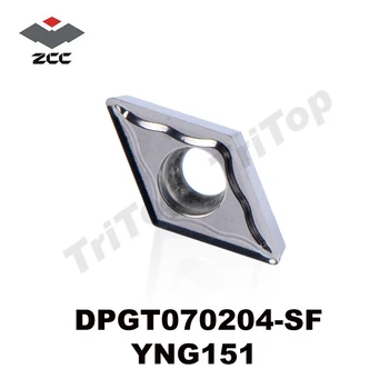 ZCCCT apdirbimo įdėklai DPGT070204-SF/YNG151 (10 įdėklai/box) ZCC.CT Įtvirtino Karbido Pjovimo Įrankis Tekinimo Įdėklai
