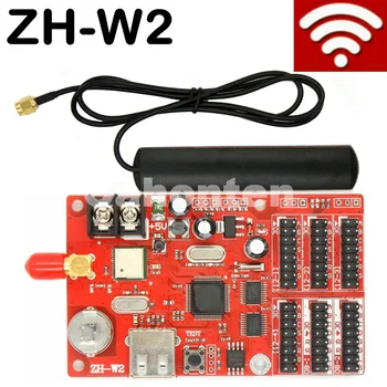 ZH-W2 wifi LED valdiklis wifi+USB ryšio led ženklas kontrolės kortelės 1024*64pixels paramos P10,p. 13.33,p16,p20,p4.75 modulis