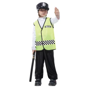 Šanchajaus Istorija Helovinas vaikų eismo policijos drabužių policijos drabužiai Vaikams parodyti, kostiumų cosplay kostiumas