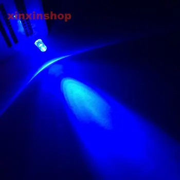 1000pcs 5 mm Apvalus Mėlynas Diodas LED Super Bright Diodai Elektroninis komponentas, F5, 5mm, Lemputės, Lemputė Šviesos Vanduo skaidrus 12000MCD