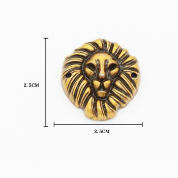 10vnt 2.5*2.5 cm metalo drabužių etiketes stereoskopinis liūtas siuvimo etiketės, bagažo ir krepšiai, užsakymą drabužių etiketes metalo pavadinimas