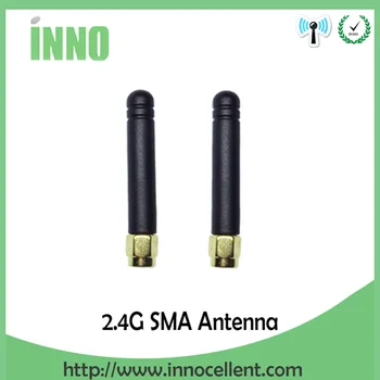 10vnt/daug 2.4 GHz antenos SMA Male jungtis 2dbi wifi antenos guma Zigbee antenos trumpas 5cm
