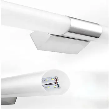 10W LED AC 110 - 220V Šilta Balta veidrodis šviesa, nerūdijančio plieno priekinis žibintas, veidrodis lempos vonios sienelės lempos šviesos kabinetas