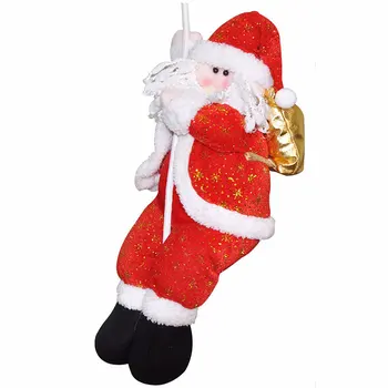 1PCS Mielas Rankų darbo Laipiojimo Virvės Santa Claus Pakabučiai Lėlės 2017 Kalėdų Dekoracijas Namų Pakabučiai Kalėdos Lašas Ornamentu