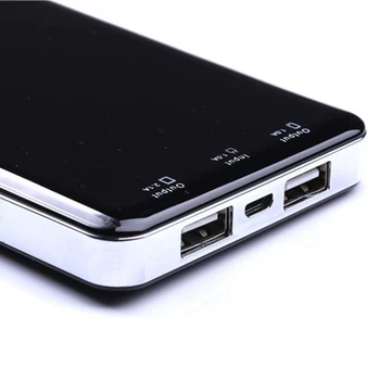 1x Wama 12800mAh Saulės baterijų Įkroviklio dual-USB Polimerų Įkraunamą Maitinimo Bankas Lauke Išorės Portable LED Šviesos