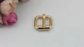 (20 PCS/lot) 4 color inner diameter 1.7 cm square hardcore straps pull pin buckle handbags diy metal accessories