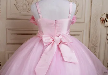2016 Mergaičių suknelė vaikai Princesė bakas suknelė kūdikių tutu gėlių vestuvių suknelė