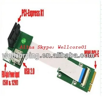 2017 karšto pardavimo PCI Express 1X ir USB į Mini Pci-e Adapterį