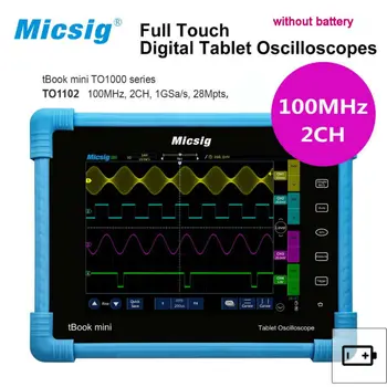 2017 Skaitmeninis Tabletė Oscilloscope TO1102 100MHz 2CH 1G Sa/s realaus laiko diskretizavimo dažnis Oscilloscope Nemokamas Pristatymas