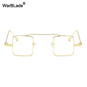 2018 aikštėje akinių rėmeliai vyrų vyrų skaidraus lęšio metalo rėmas mažas akinių rėmeliai moterų vintage retro WarBLade