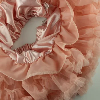 2018 m. vaikų mergaičių tiulio sijonas Princesė pettiskirt vaikų šokių dėvėti gėlių mergaičių sijonai ROŽINĖ 2-10 Metų
