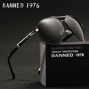 2018 naujas prekinis ženklas Vyrams, Poliarizuota Akiniai nuo saulės, žmogui, saulės akinius Visą Ratlankis-lengvojo Lydinio vyrų akiniai nuo saulės metalo didelis Vairavimo akinius originali dėžutė