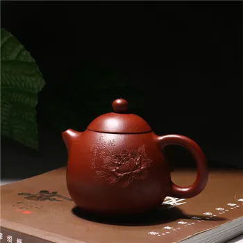 220ml Yixing Originali Rankų darbo Raudonos Molio Drakonas Kiaušinių Dahongpao arbatinukas Kinijos Kung Fu Zisha Arbatos Puodą Dovanų Dėžutėje Nemokamas Pristatymas
