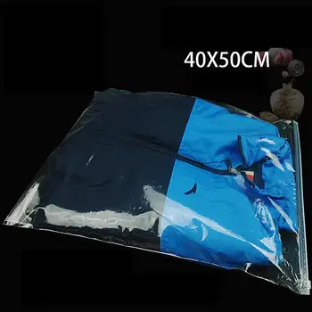25pcs/daug-40*50 cm, Trys stiliai ( Matinis/Skaidrus ) PE plastiko užtrauktuku maišelį Drabužių laikymo maišą Drabužių maišas