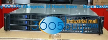 2U 6 disko hot plug serverio atveju trumpos važiuoklės 550MM ilgai galima įdiegti ATX maitinimo nauja