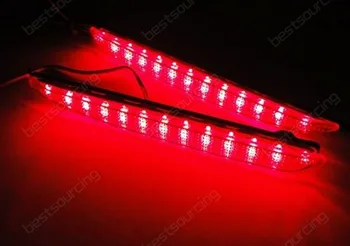 2X Raudona Objektyvas LED Galinio Bamperio Atšvaito Liekamosios Stabdymo stabdžių Žibintas, skirta Mazda6 03-08 JDM Atenza GG 02-07 Mazda 6(CA170)