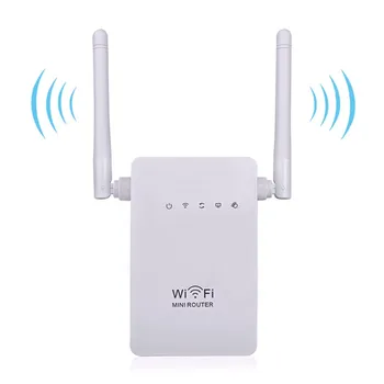 300Mbps Bevielio Wifi Maršrutizatoriaus Wifi Kartotuvas Range Expander Signalo Stiprintuvus 802.11 b/g/n Tinklo Mini Maršrutizatorius Wi-fi WPS Šifravimą