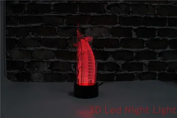 3D Led Burj Al Arab Hotel Papuošalai Kambarį Patalpų Naktį Žibintai su RoHS Sertifikatas YJM-2908 Kalėdų dovana