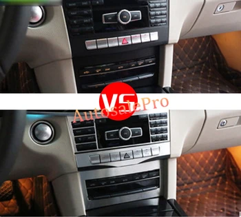 3pcs Consle Vidurinės Konsolės Priekyje Reguliuoti Mygtuką Padengti Apdaila Mercedes Benz E Klase W212 14-15
