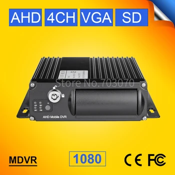 4CH Dual-SD Kortelę DVR Mobile , H. 264 Automobilių DVR , Motion Detect ,Ciklo Įrašymo ,Built-in G-Sensorius MDVR , Mini HAINAUT Vaizdo įrašymas