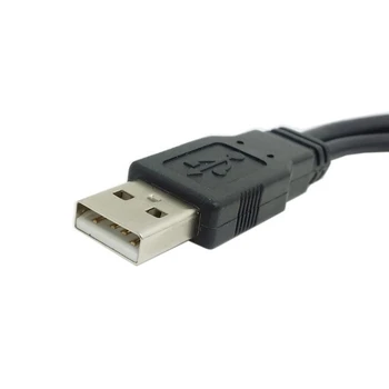 5vnt USB 2.0 Male yra Duomenų, Dual USB 2.0-A female Kabelio + Maitinimas USB 2.0 a-A Kabelio Pratęsimas Moterų 15 cm