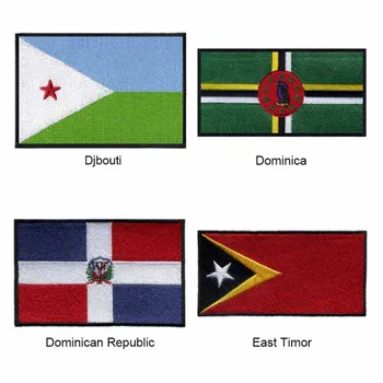 7,62 cm pločio Kroatija, Kuba, Dominikos Respublika siuvinėjimo vėliavos pleistras aplikacijos ženklelis/pasaulio vėliavos patch/lipdukai