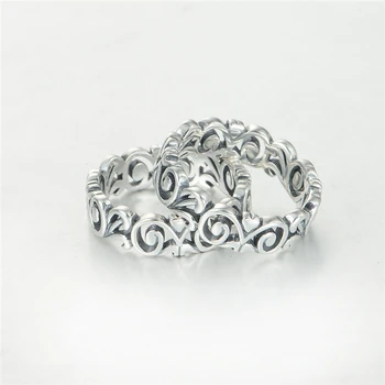 925 sterlingas sidabro papuošalai Vestuvių & Sužadėtuvių Mados Žiedai jo ir autorystė vestuvinį žiedą Ripy010-45