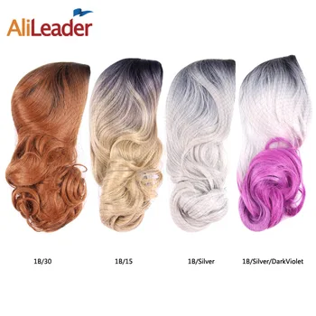 Alileader Plaukų Produktų, Juoda Blonde Perukas Tamsios Šaknys , Kūno Bangos Ilgio Sintetinių Perukai, Plaukų Ombre Pruik