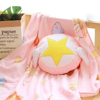 Anime card captor cardcaptor KINOMOTO sakura sailor moon air conditioning blanket cushion pillow costume cosplay Props