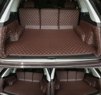 Aukščiausios kokybės! Pilnas komplektas automobilio bagažo skyriaus kilimėliai Nauji Audi Q7 5seats 2017 patvarus įkrovos kilimai linijinių krovinių kilimėlis Q7 2016,Nemokamas pristatymas