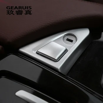 Automobilio stilius Daiktadėžė rankena apdaila mygtuką perjungti padengti Lipdukas apdaila blizgančiais BMW 5 serijos f10 interjero auto priedai