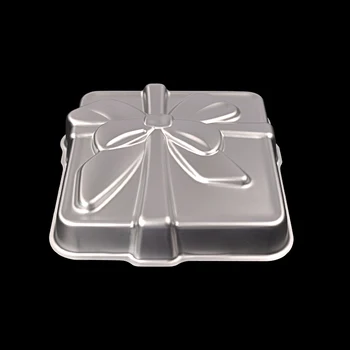 BAKEST Dovanų Dėžutės Formos, Dideli Aliuminio Lydinio Pelėsių Naujas Kepimo Pyragas Įrankiai